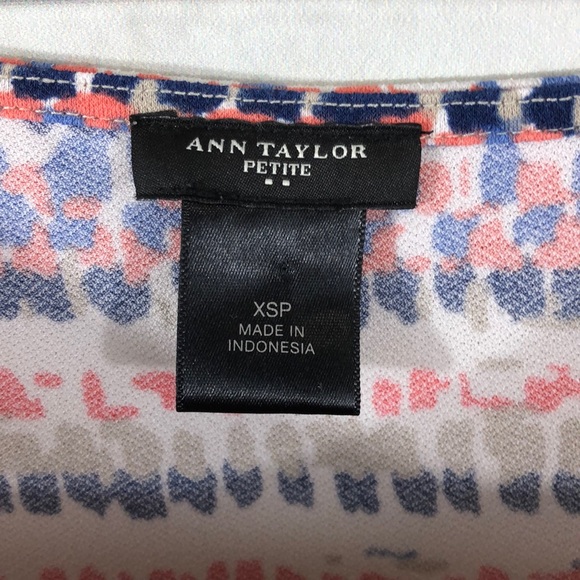 VGUC ANN TAYLOR Petite Sleeveless Printed Top - Picture 4 of 5